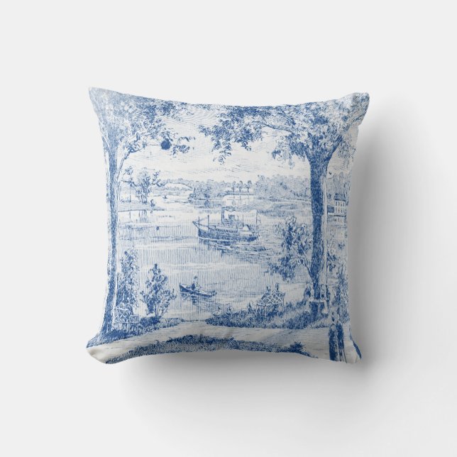Coussin Lac steamboat (Recto)