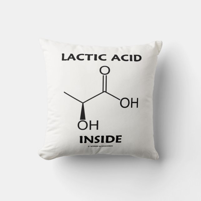 Coussin Lactic Acid Inside Chemistry Molecule (Recto)