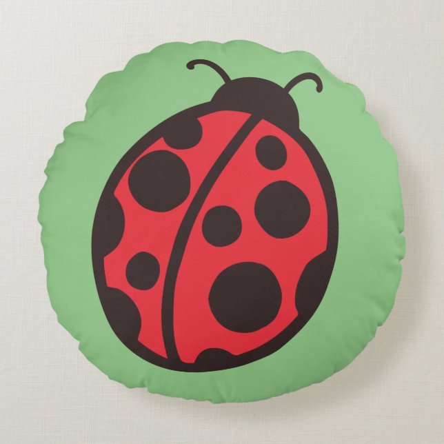 Coussin Ladybug Rouge  (Devant)