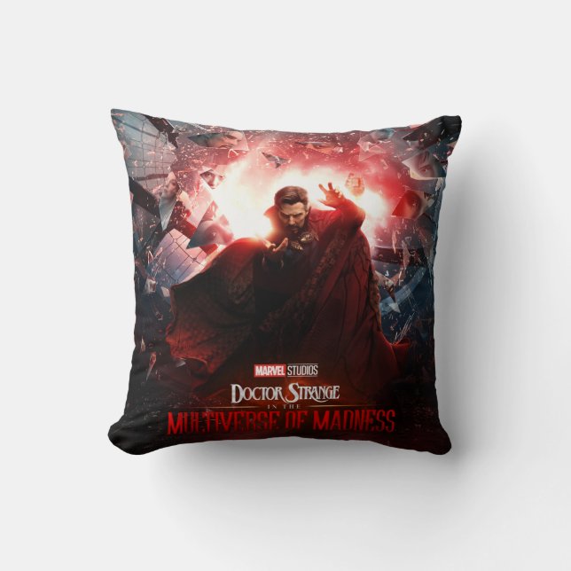 Coussin L'affiche du Docteur Strange dans le multivers de  (Recto)