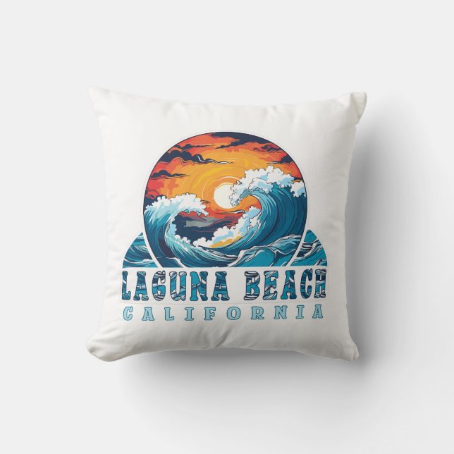 Coussin Laguna Beach Californie (Recto)