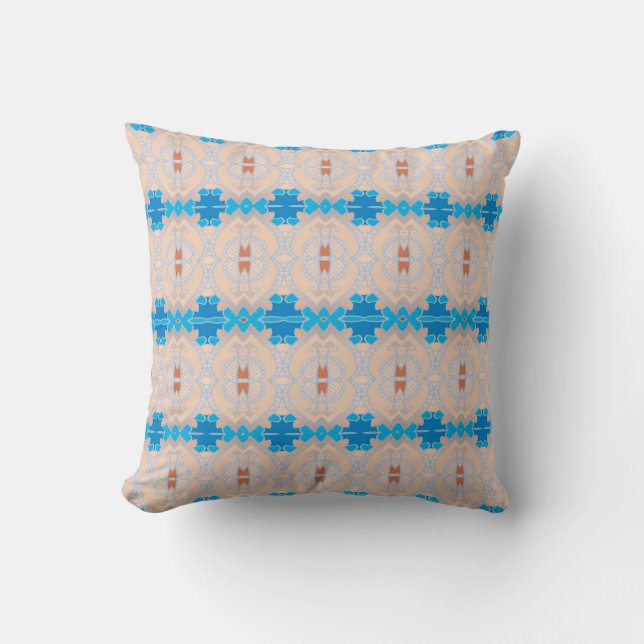 Coussin Lagune de corail (Recto)
