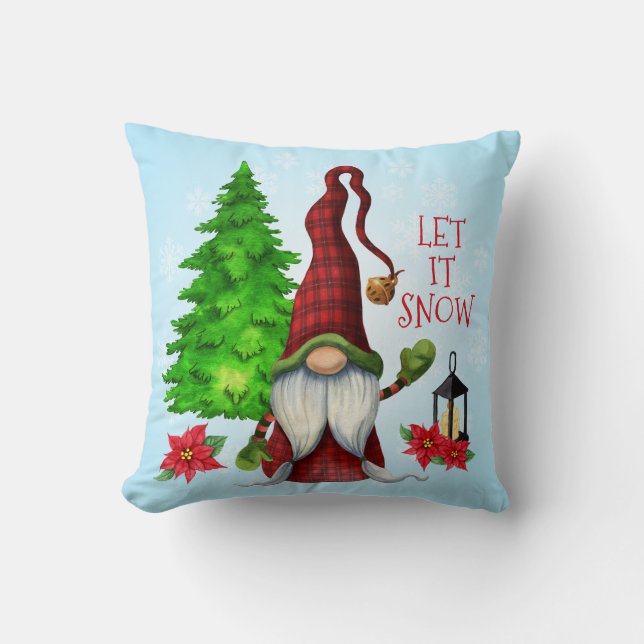 Coussin Laisser la neige glacée pour les vacances Jeter l' (Recto)