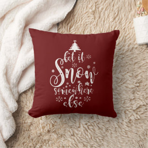 Coussin Laisser Neiger Quelque Part Autre Plum Rouge Vacan