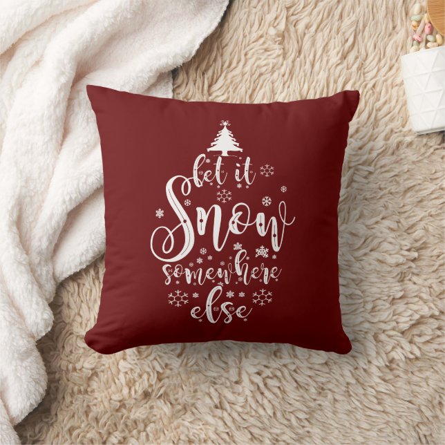 Coussin Laisser Neiger Quelque Part Autre Plum Rouge Vacan (Couverture)