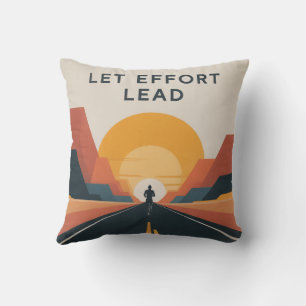Coussin Laissez l'effort mener