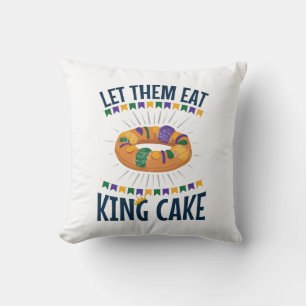 Coussin Laissez-Les Manger Le Gâteau Du Roi Mardi Gras Drô