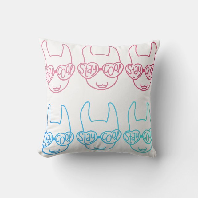 Coussin Lamas frais de séjour (Recto)