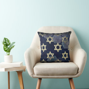 Coussin l'ambiance forte de Hanukkah de SlipperyJoe's étoi