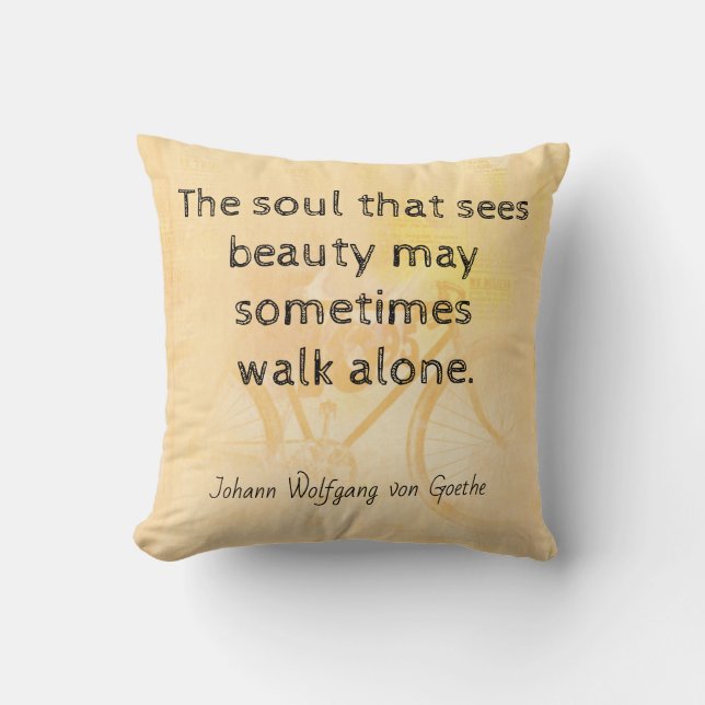Coussin L'âme qui voit la beauté (Recto)