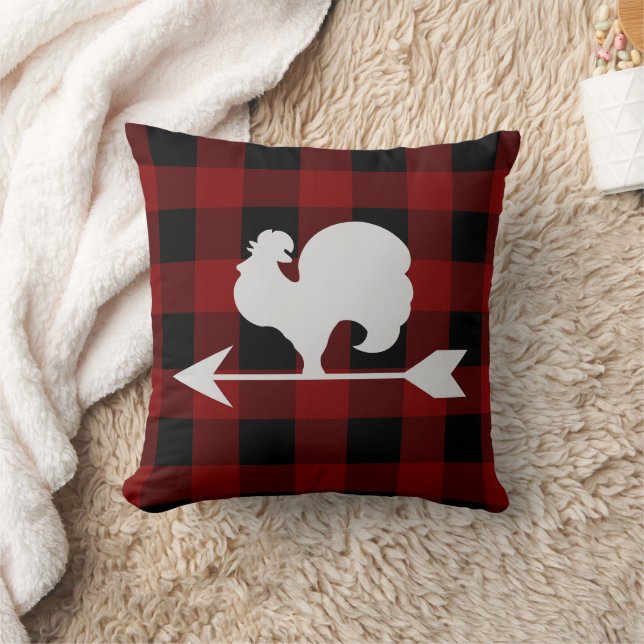 Coussin Lame rouge et noire Lame rouge et plate PIllow (Couverture)