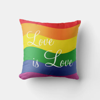 Coussin L'amour arc-en-ciel est l'amour Jeu d'oreiller