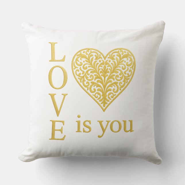 Coussin l'amour c'est toi (Recto)