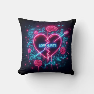 Coussin L'amour de la Saint Valentin fait mal au coeur de 