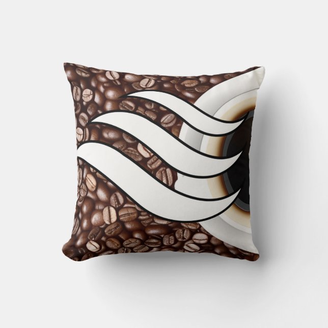 Coussin L'amour du café (Recto)