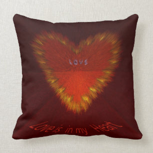Coussin L'amour est à mon coeur