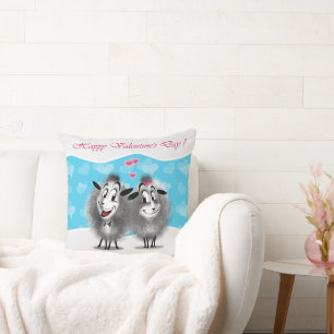 Coussin "L'amour est dans l'air!" magnifique brebis Love C