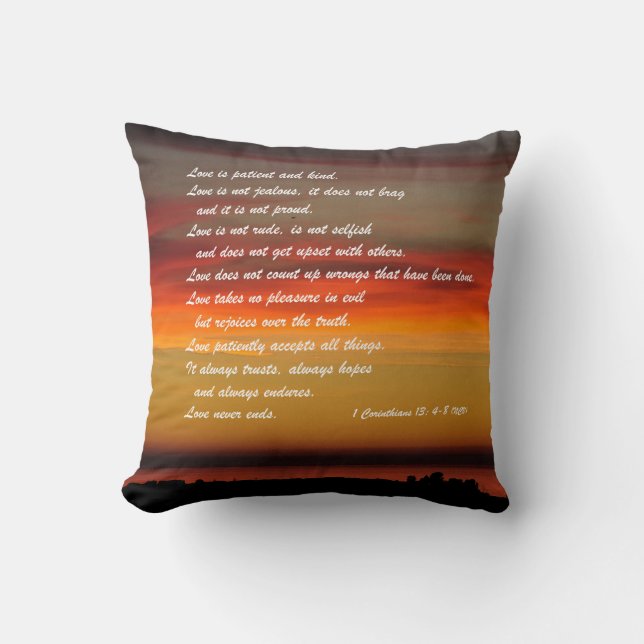 Coussin L'Amour Est L'Oreiller Personnalisé Du Patient (Recto)