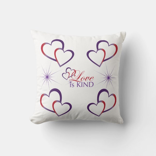 Coussin L'amour est un peu comme les coeurs -Coussin en co (Recto)