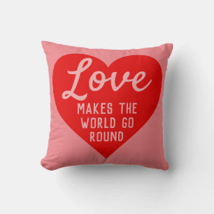 Coussin L'Amour Fait Passer Le Message Au Monde