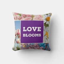 L'amour fleurit Lancer l'oreiller