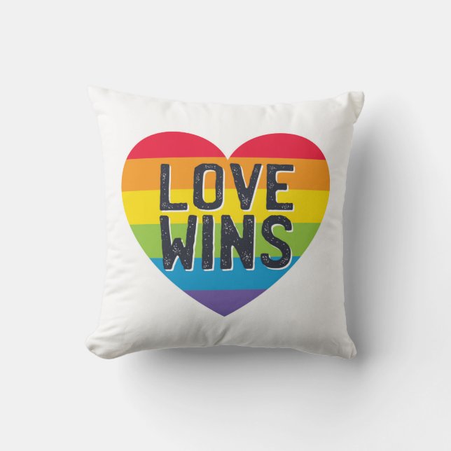 Coussin L'amour gagne (Recto)