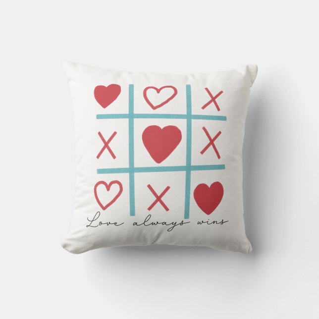 Coussin L'amour gagne toujours (Recto)