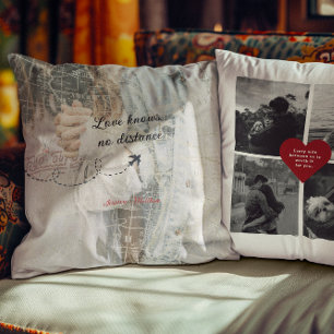 Coussin L'Amour Ne Connaît Aucune Relation De Distance De 