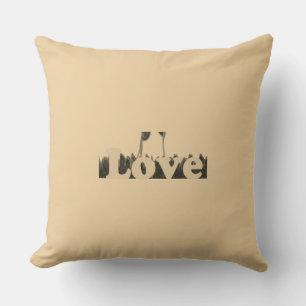 Coussin L'amour pur à ses simples formes Conception de tex