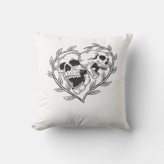 Coussin L'Amoureux Jusqu'À La Mort Nous Fait (Recto)