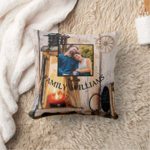 Lampe à lanterne rustique personnalisée en bois Vi