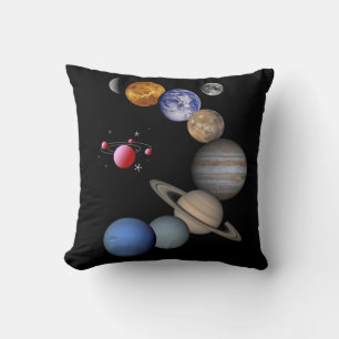 Coussin lancer l'espace de décoloration de l'oreiller