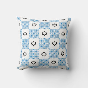 Coussin Lancer l'oreiller avec des pales B/W FreeHand Desi