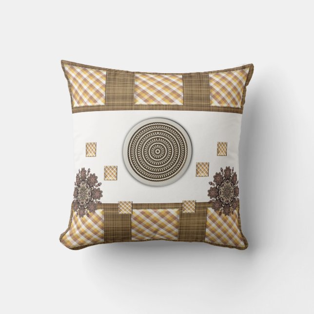Coussin Lancer l'oreiller Brown (Recto)