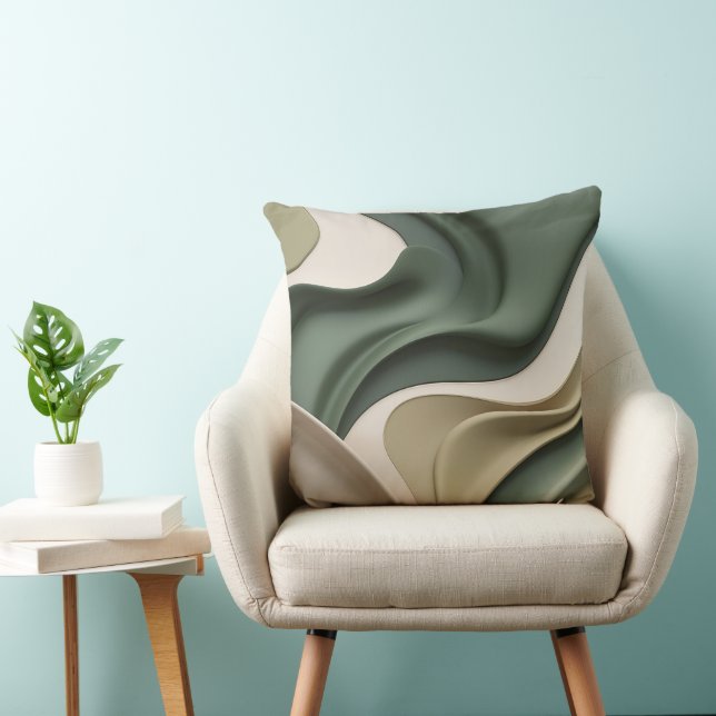 Coussin Lancer l'oreiller dans un graphique abstrait éléga (Chaise)
