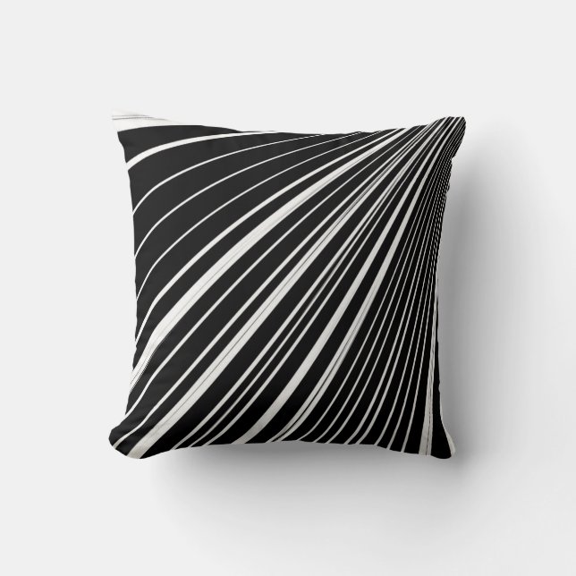 Coussin Lancer l'oreiller Gris noir (Recto)