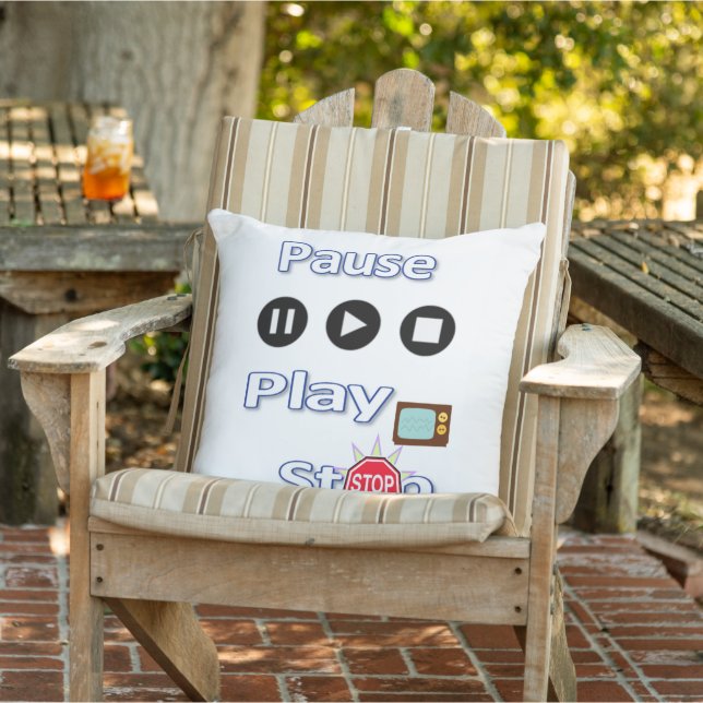 Coussin Lancer l'oreiller Lire Pause Arrêt (Chaise)