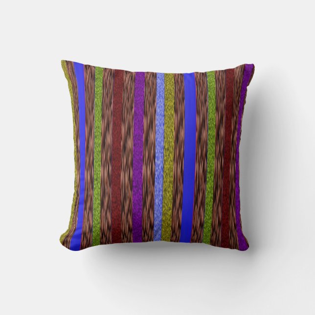 Coussin Lancer l'oreiller multicolore (Recto)