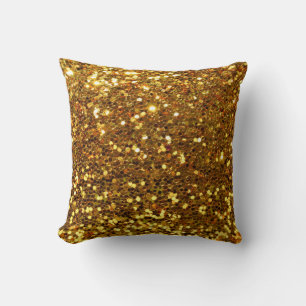 Coussin Lancer l'oreiller/Parties scintillant d'or