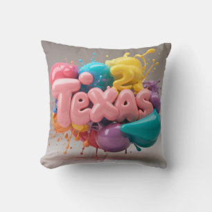 Coussin Lancer l'oreiller Texas   cadeau pour elle
