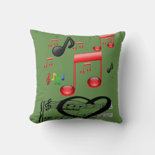 Coussin lancer pillow decore musique guitare