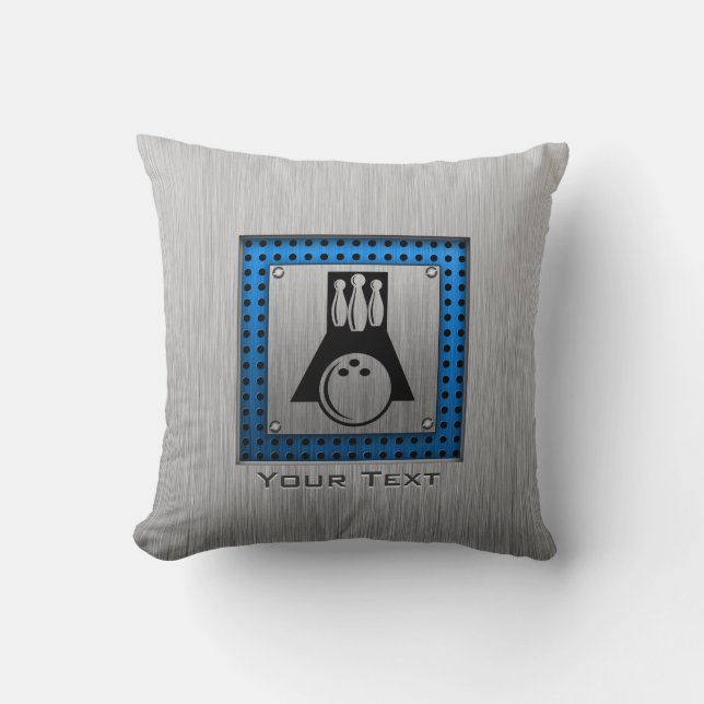 Coussin Lanceur ; Métal-regard balayé (Recto)