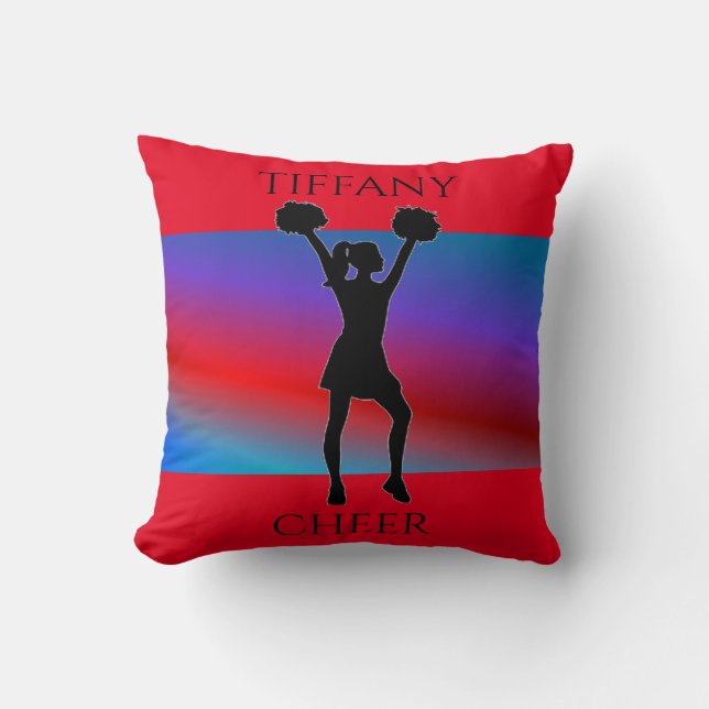Coussin lancez l'oreiller avec nom personnalisé. (Recto)