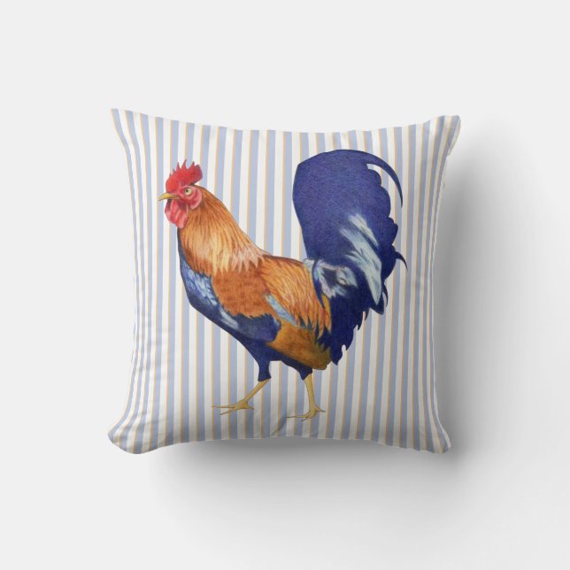 Coussin Landes de coqs (Recto)