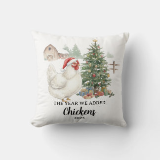 Coussin L'Année Où Nous Avons Adopté Des Poules Élevage De