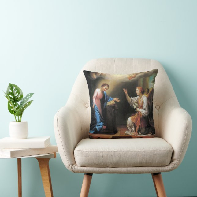 Coussin L'Annonciation par Anton Raphael Mengs (Chaise)