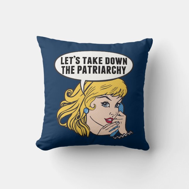 Coussin L'anti-patriarcat féministe féministe amusante de  (Recto)