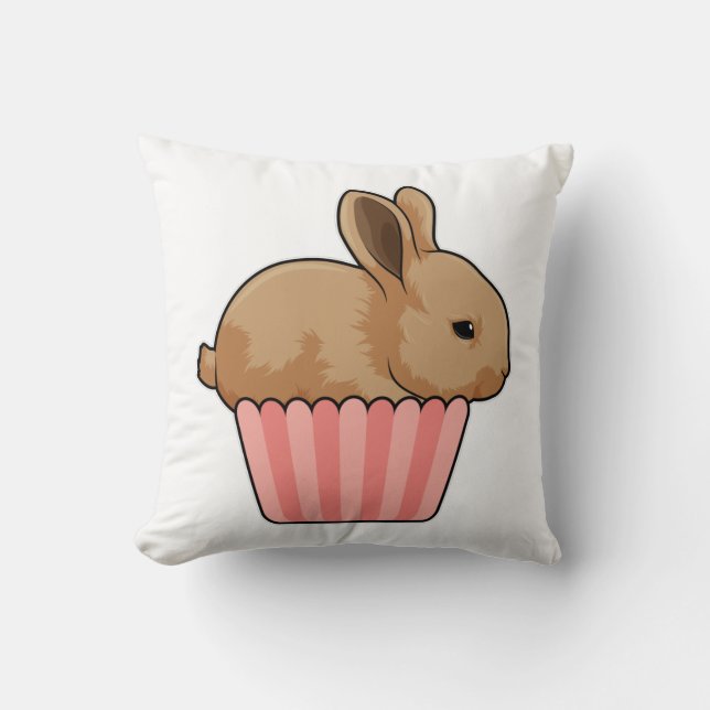 Coussin Lapin avec muffin (Recto)