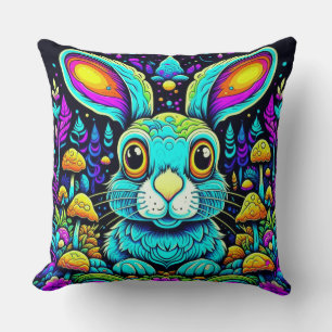 Coussin Lapin bizarre 20x20