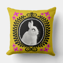Lapin Blanc Étrange : Jaune, Magenta, Rouge et Noi